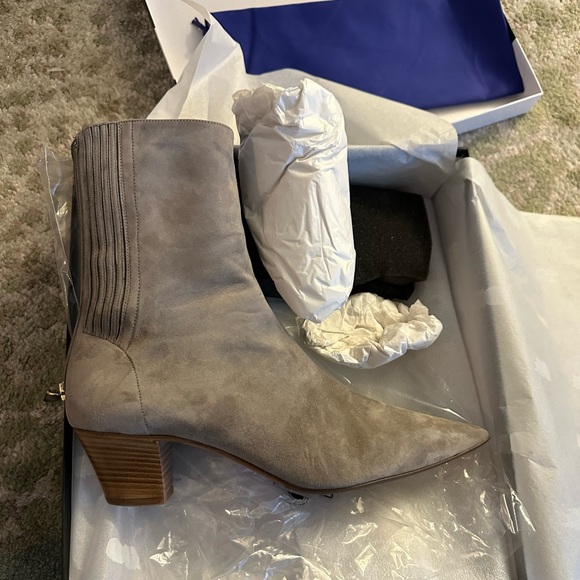 Aquazzura Saint Honore Beige Suede - Picture 6 of 7